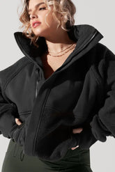 Find Your Inner Fleece Jacket - Charcoal POPFLEX®